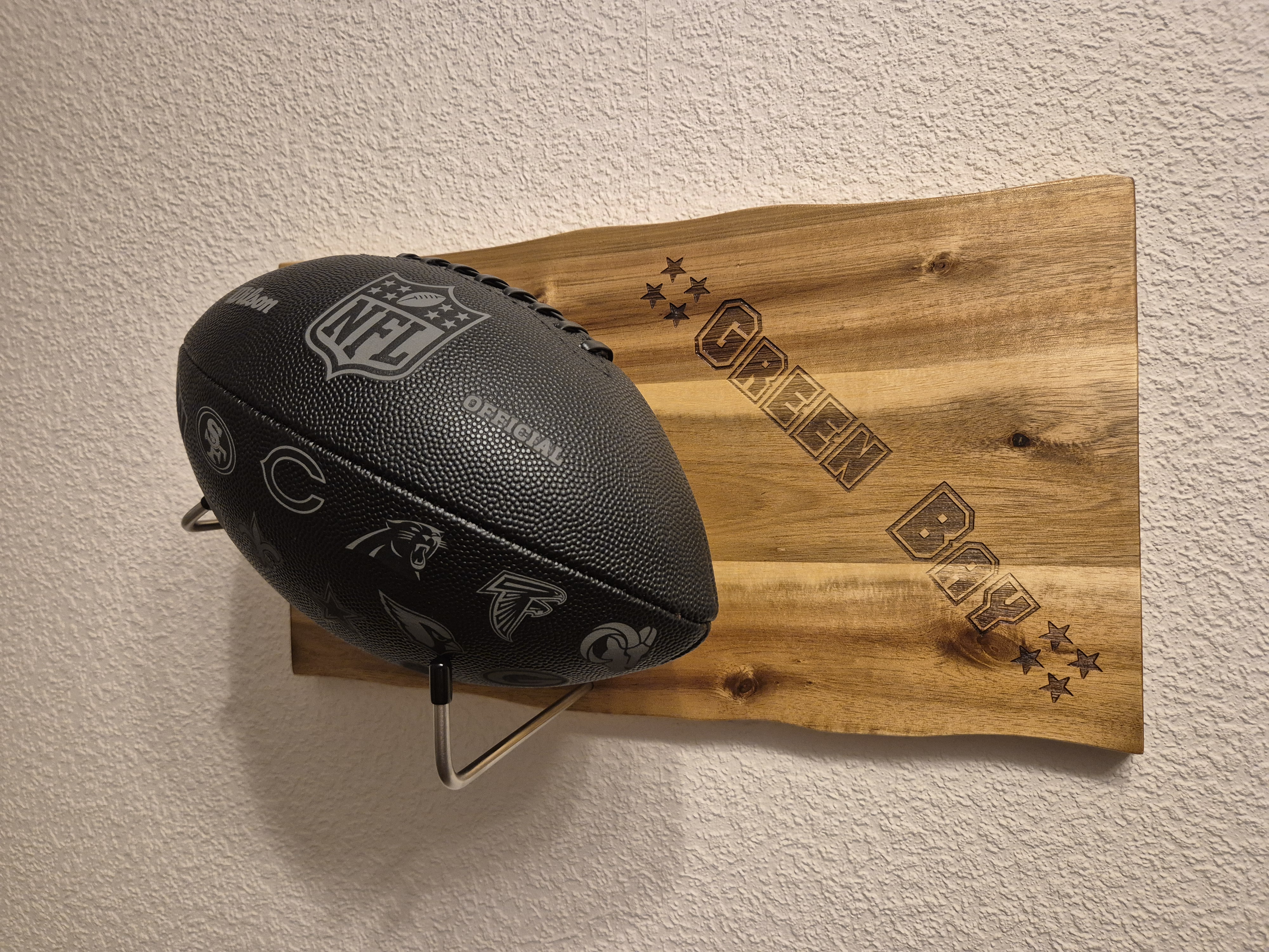 Bild für Präsentationsset für Football, Edelstahl, inkl. offiziellem NFL-Full-Size-Football