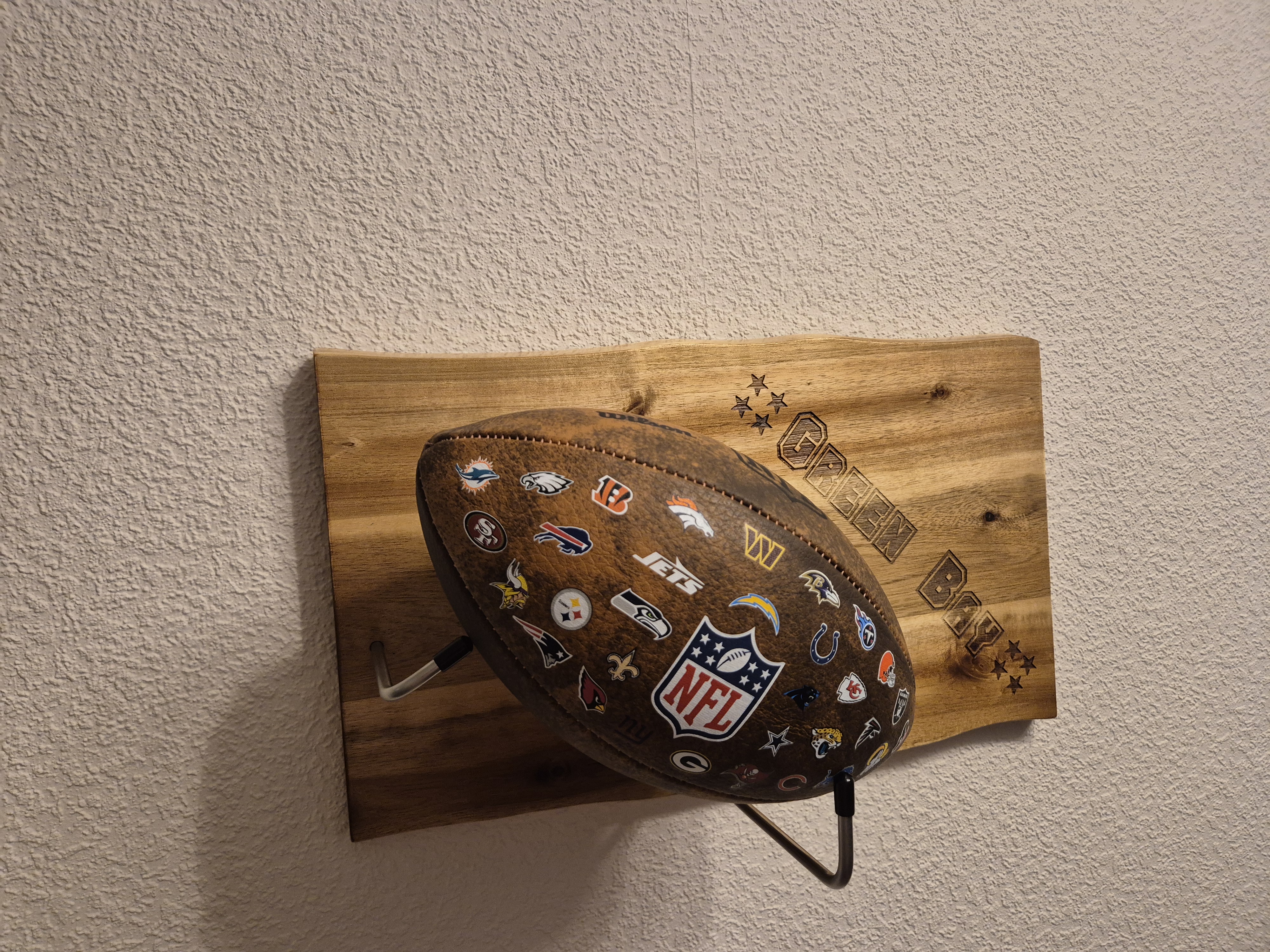 Bild für Präsentationsset für Football, Edelstahl, inkl. offiziellem NFL-Junior-Size-Football